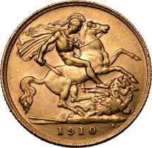 1910 Gold Half-Sovereign