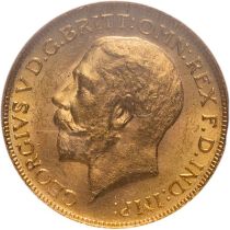 1919 C Gold Sovereign NGC MS 63