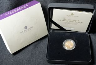 2023 Gold Sovereign Coronation of King Matte Box & COA