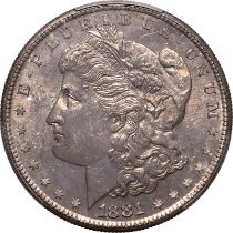 United States Morgan dollars 1881 S Silver 1 Dollar PCGS MS65