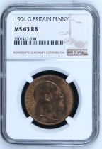 1904 Bronze Penny NGC MS 63 RB