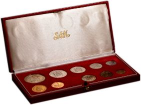 South Africa 1981 Gold-Silver-Bronze 10-Coin proof set