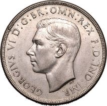 Australia George VI 1938 Silver 1 Crown Extremely fine