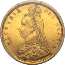 1887 Gold Half-Sovereign No JEB PCGS MS63