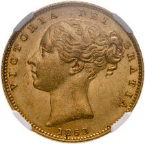 1852 Gold Sovereign PCGS MS61