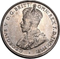 Australia George V 1936 Silver 1 Florin About extremely fine