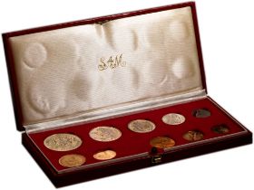 South Africa 1980 Gold-Silver-Bronze 10-Coin proof set