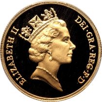 1987 Gold 2 Pounds (Double Sovereign) Proof PCGS PR70 DCAM
