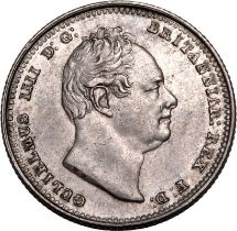 1836 Silver Shilling Extremely fine