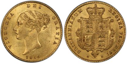 1855 Gold Half-Sovereign PCGS MS62