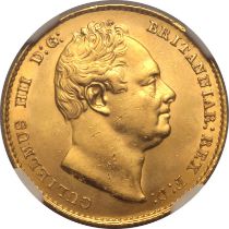 1836 Gold Sovereign NGC MS 63