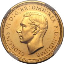 1937 Gold Sovereign Proof NGC PF 63 CAMEO