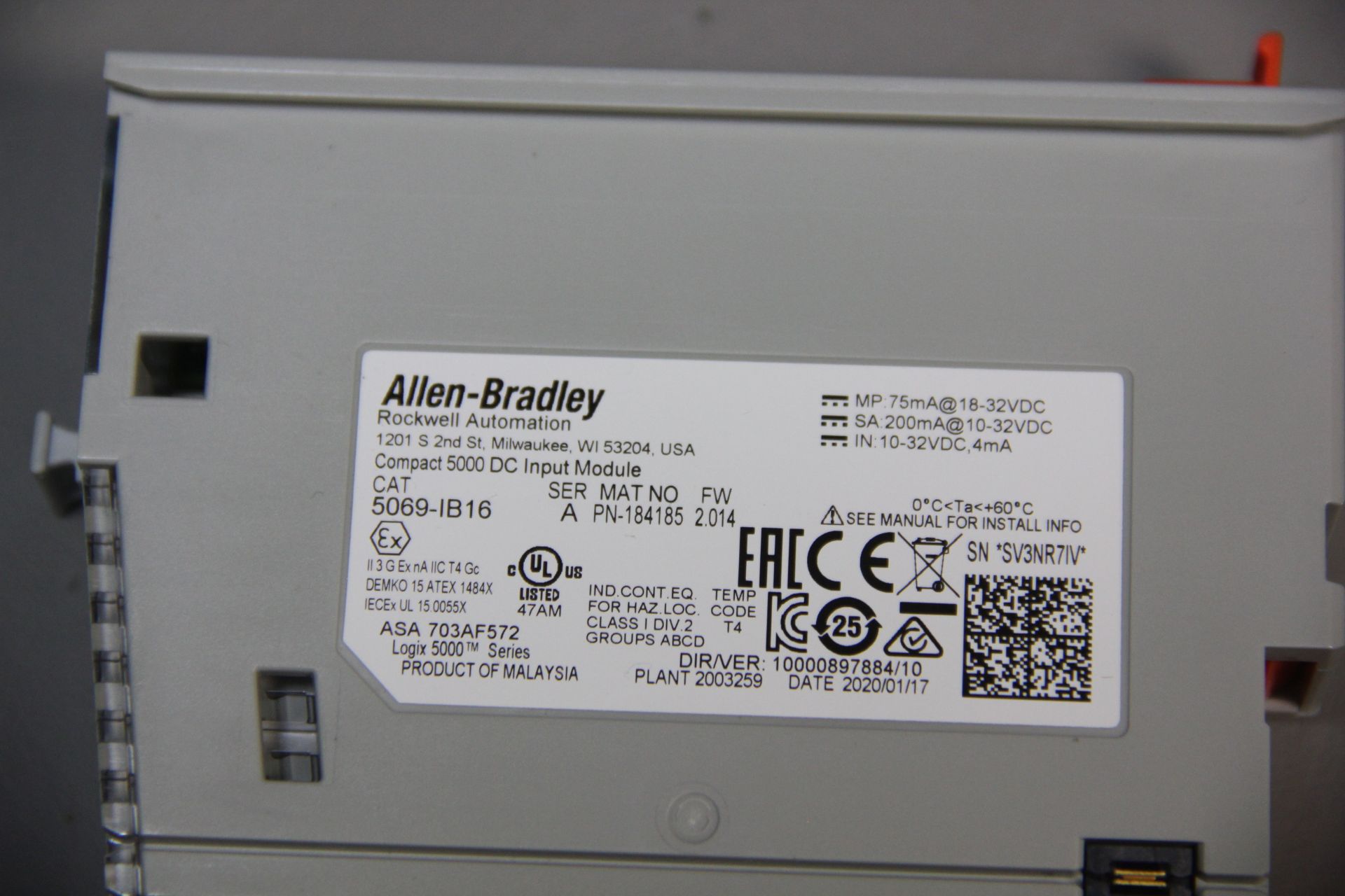 UNUSED ALLEN BRADLEY 5069 COMPACT I/O MODULE - Image 3 of 4