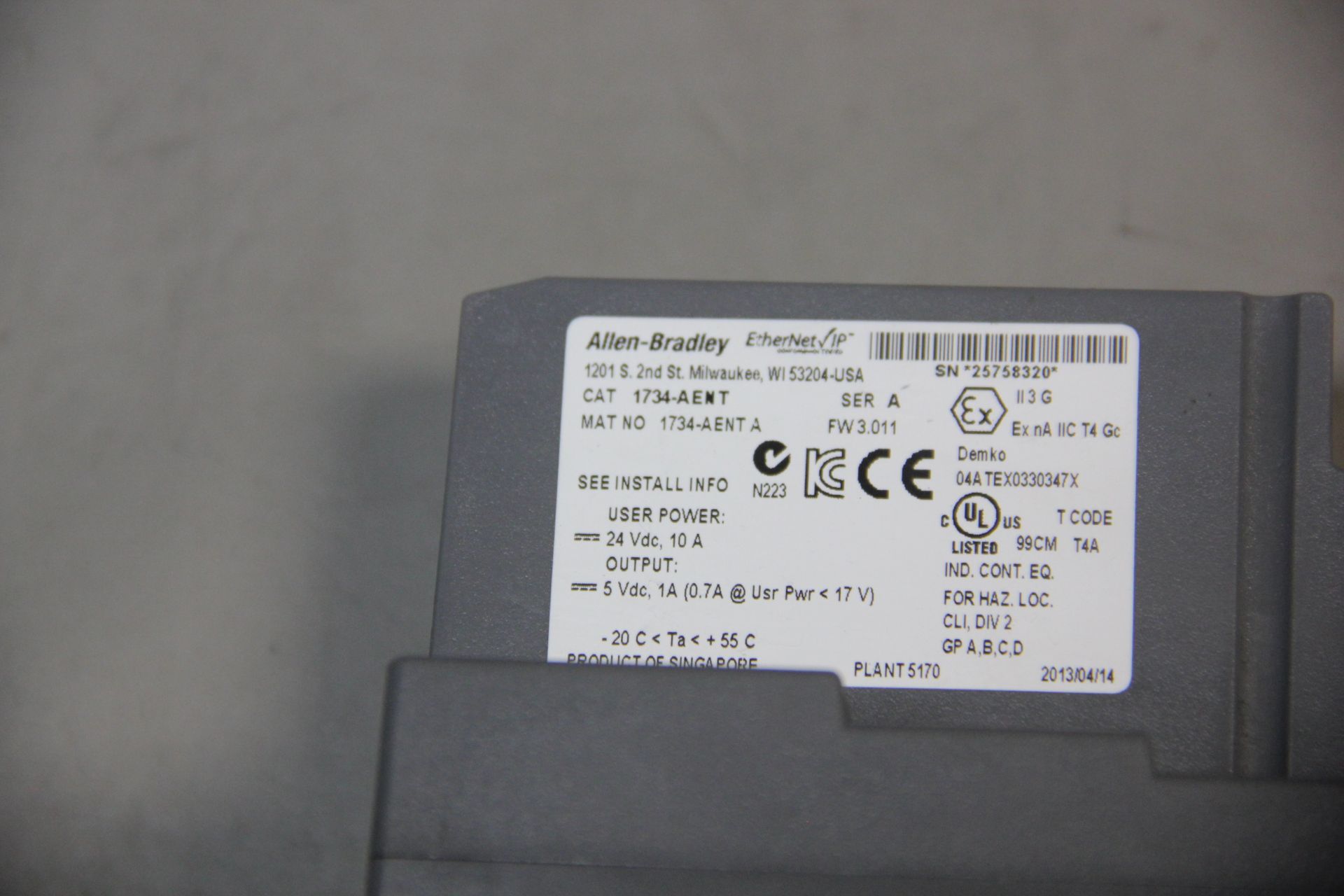 ALLEN BRADLEY POINT I/O MODULE - Image 3 of 3