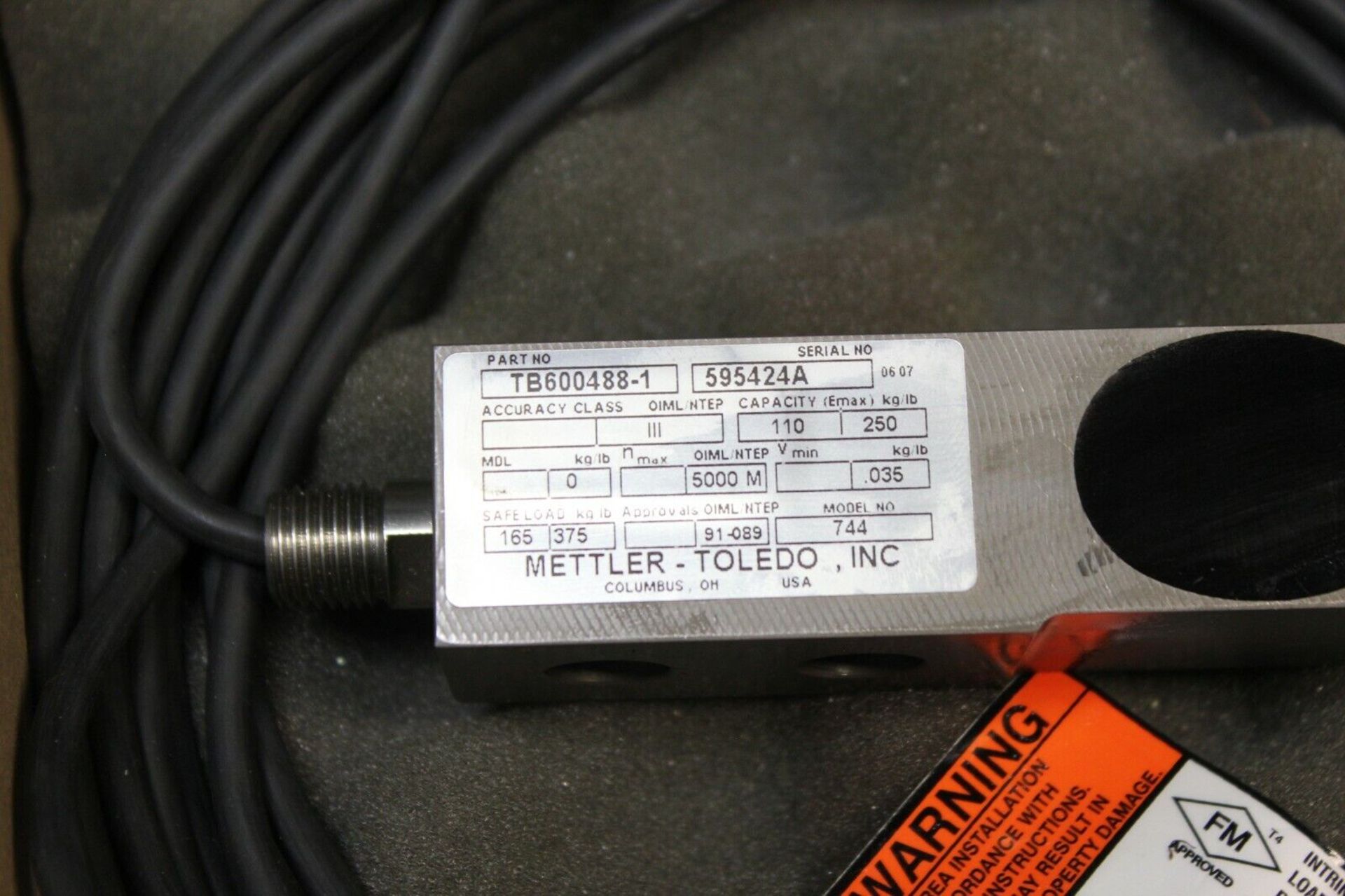 NEW METTLER TOLEDO LOAD CELL - Image 4 of 4