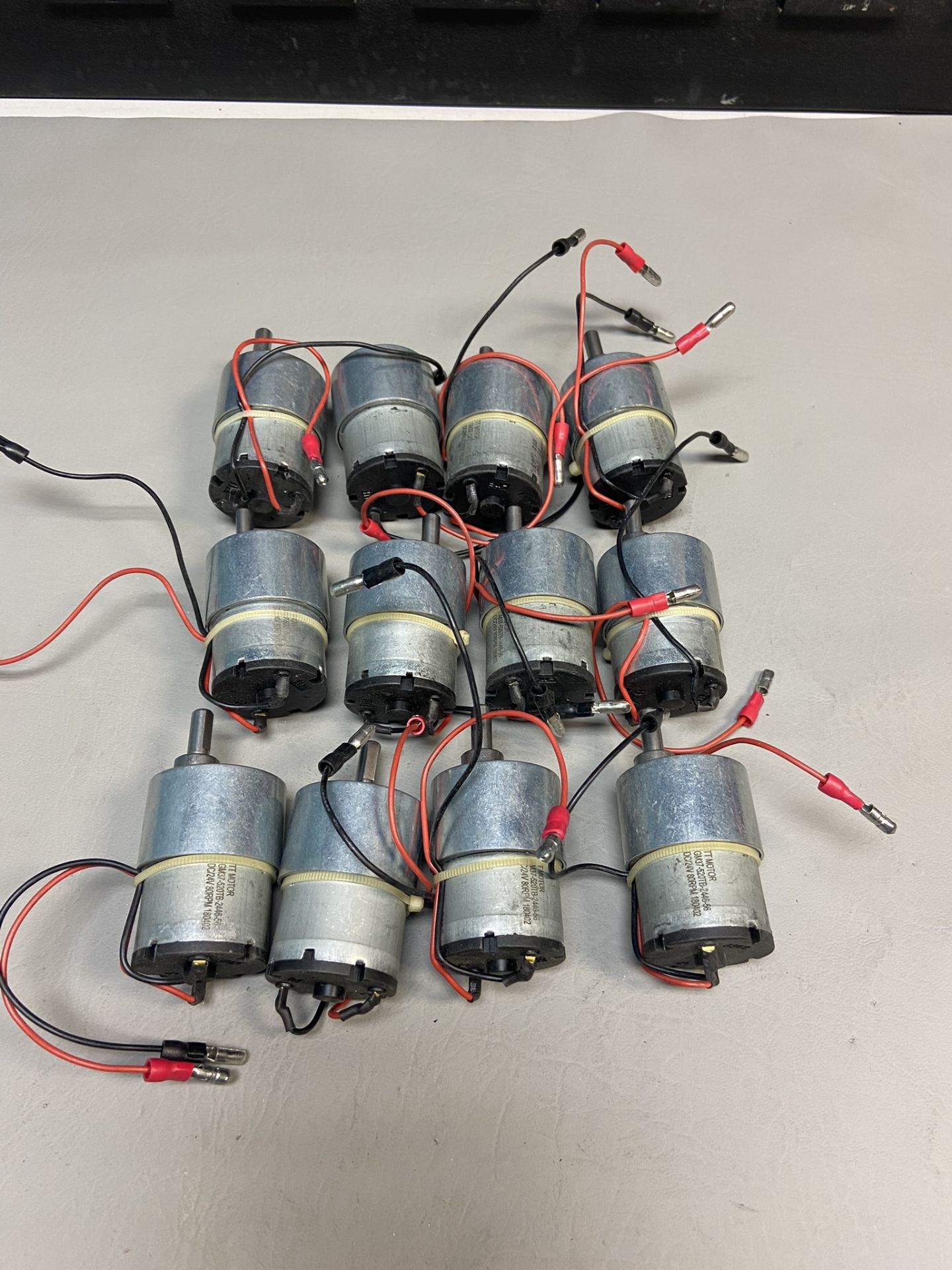 LOT OF 12 TT MOTOR DC MOTORS WITH GEARHEADSGM37-520TB-2446-57