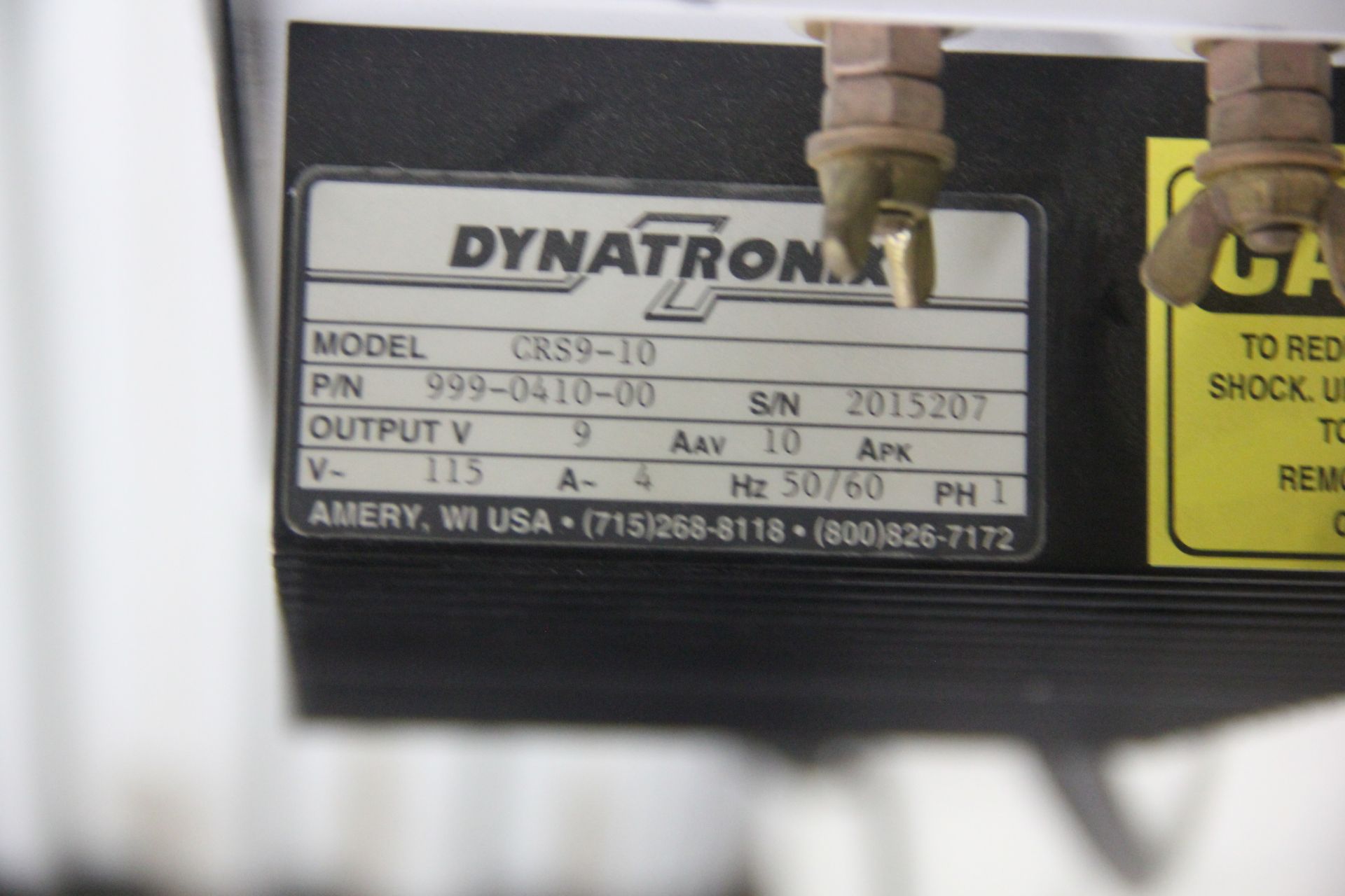 DYNATRONIX DC POWER SUPPLY - Image 5 of 5