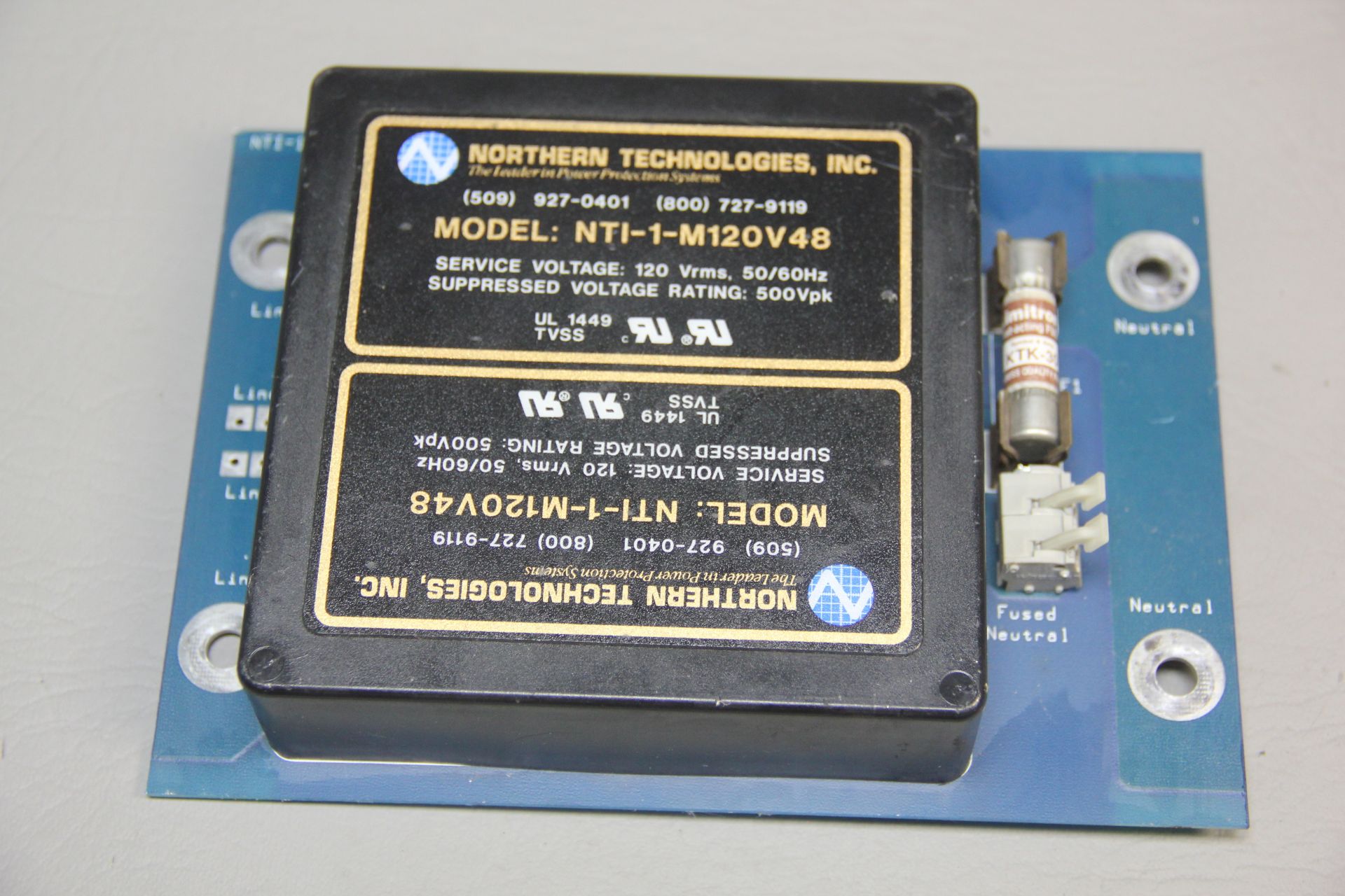 NORTHERN TECHNOLOGIES INTEGRATED SURGE SUPPRESSOR