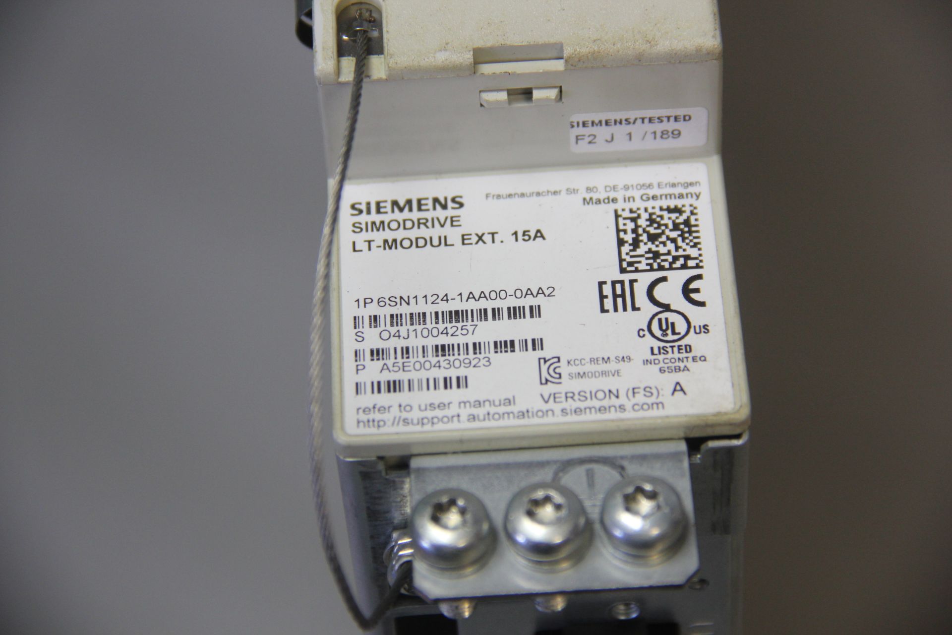 SIEMENS SIMODRIVE LT MODULE - Image 4 of 4