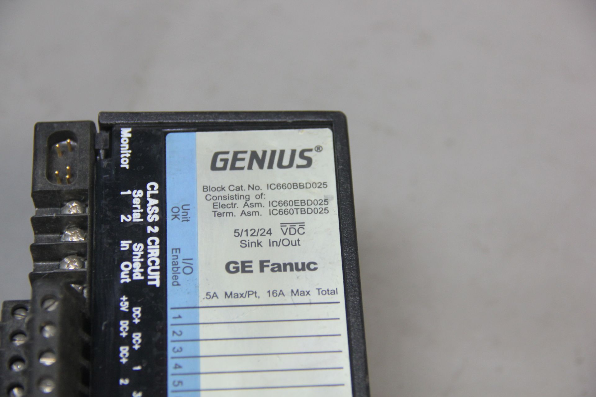 GE FANUC GENIUS MODULE - Image 4 of 5