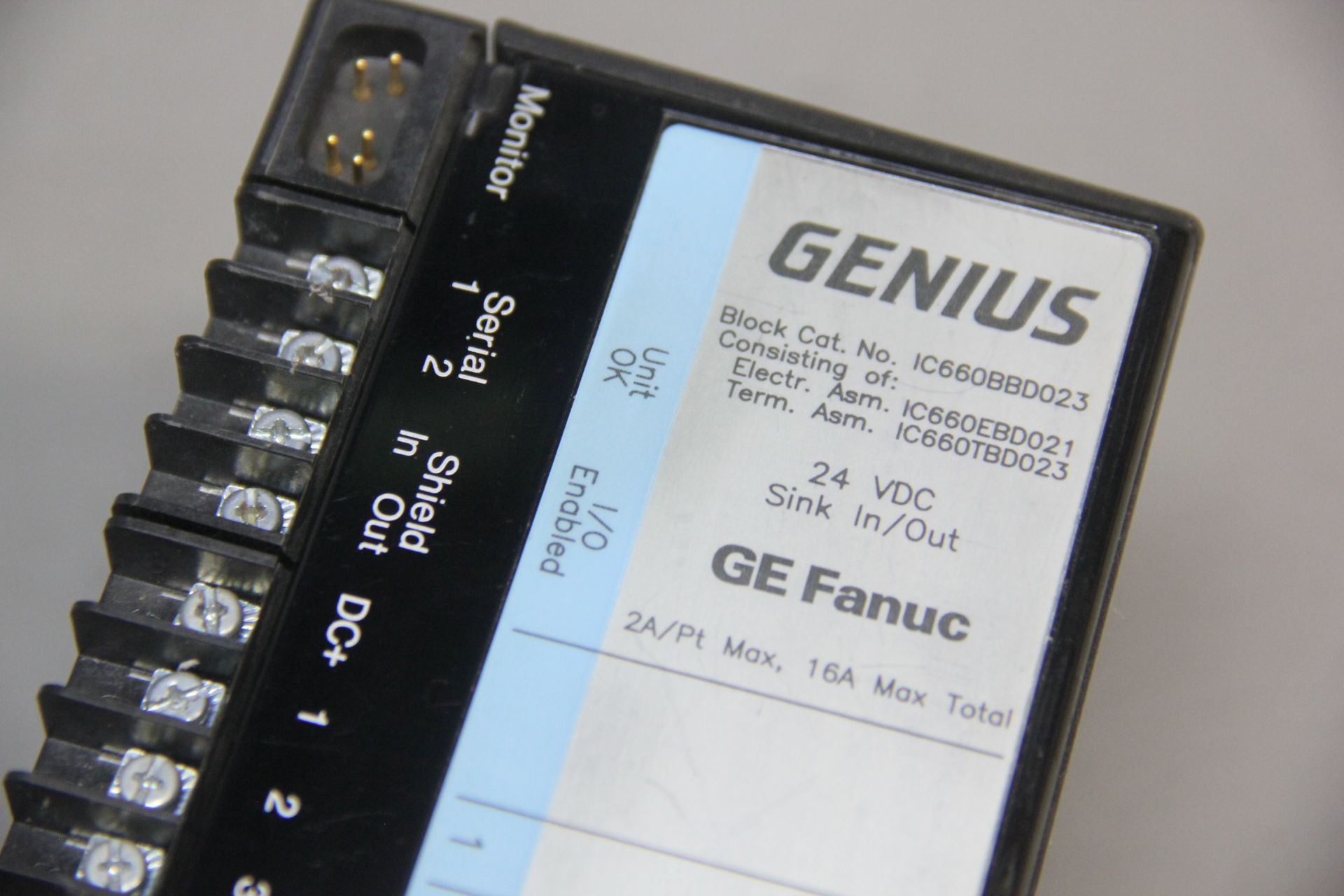 GE FANUC GENIUS BLOCK MODULE - Image 3 of 5