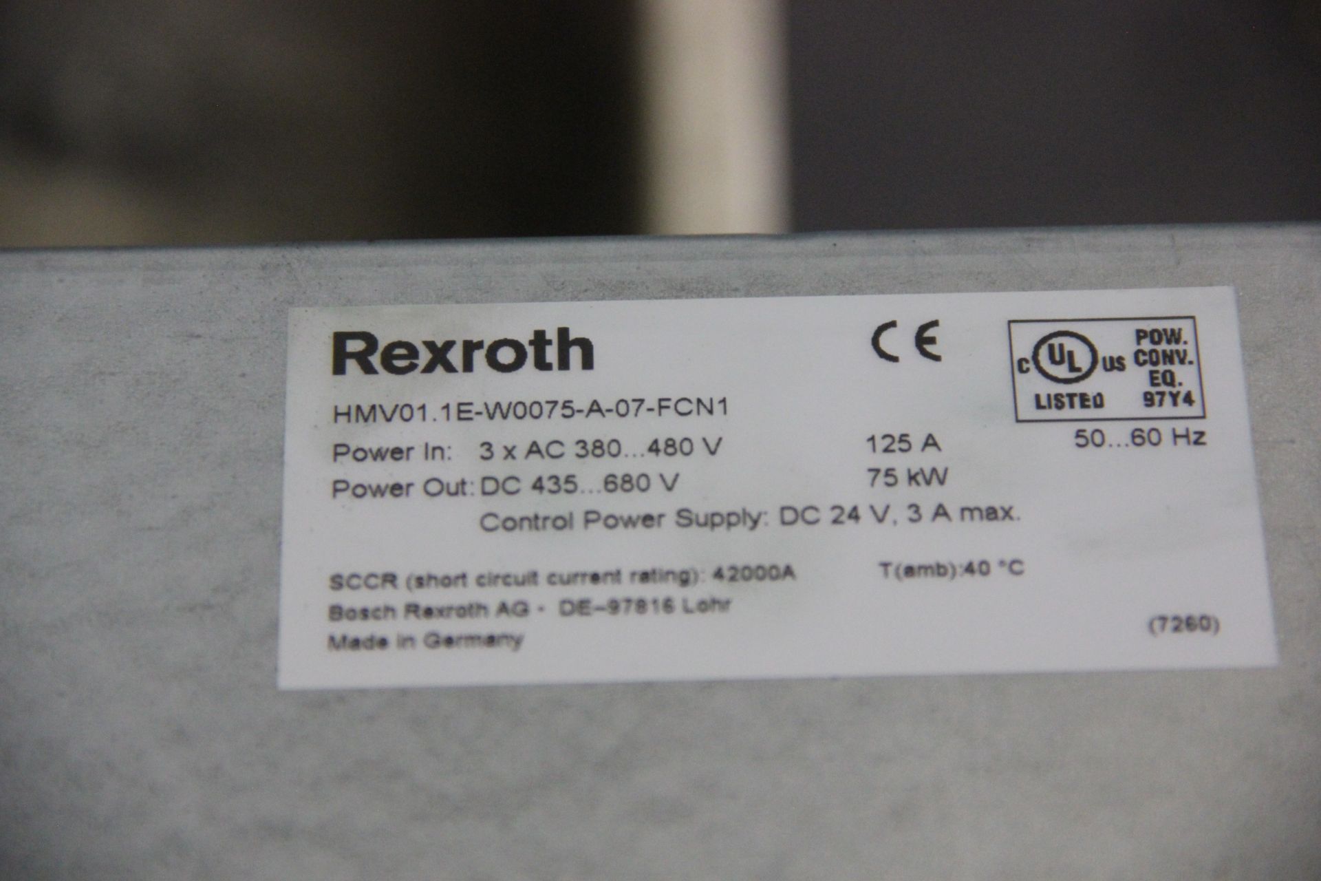 REXROTH INDRADRIVE M POWER SUPPLY - Image 7 of 7