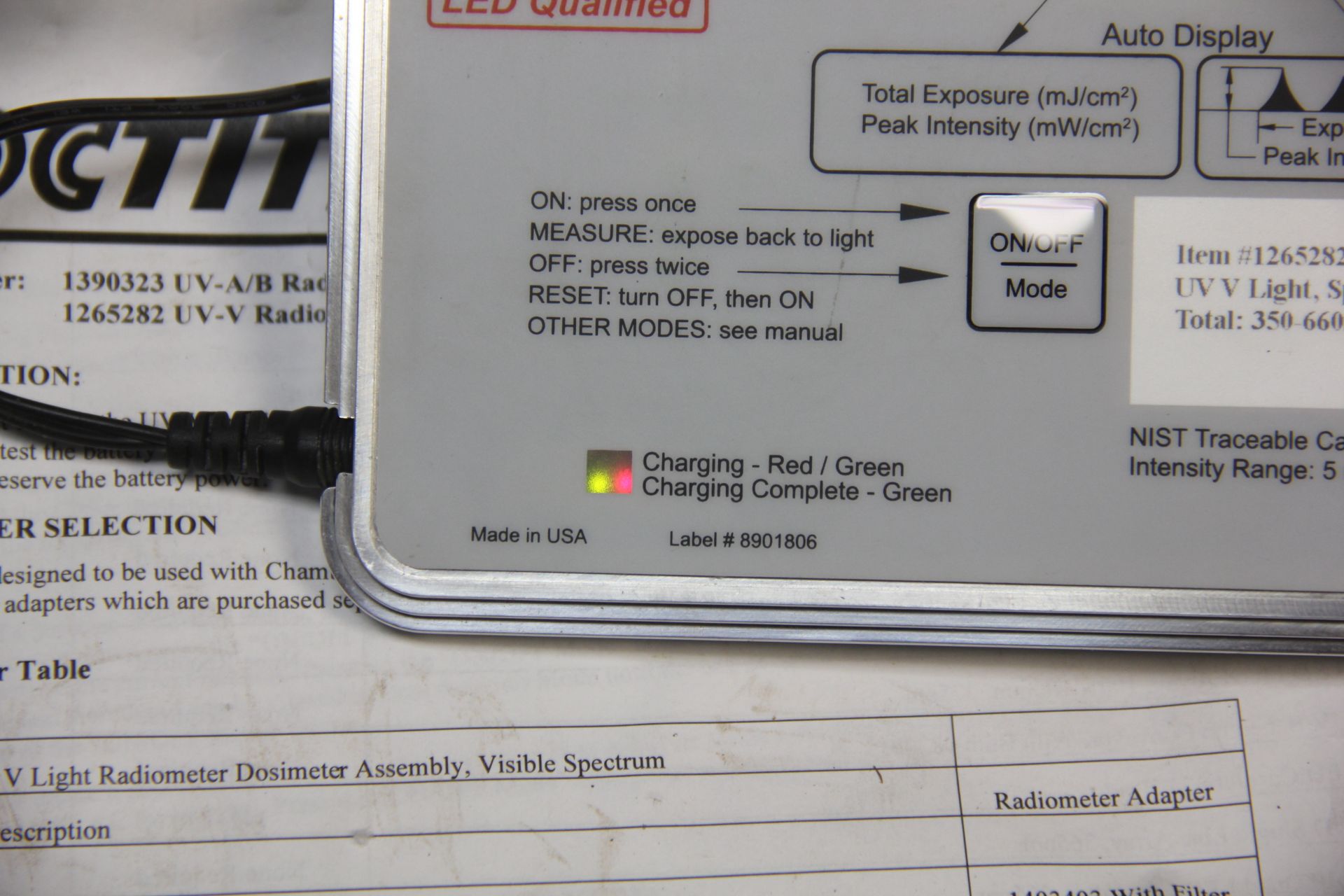 LOCTITE RADIOMETER/DOSIMETER - Image 8 of 18