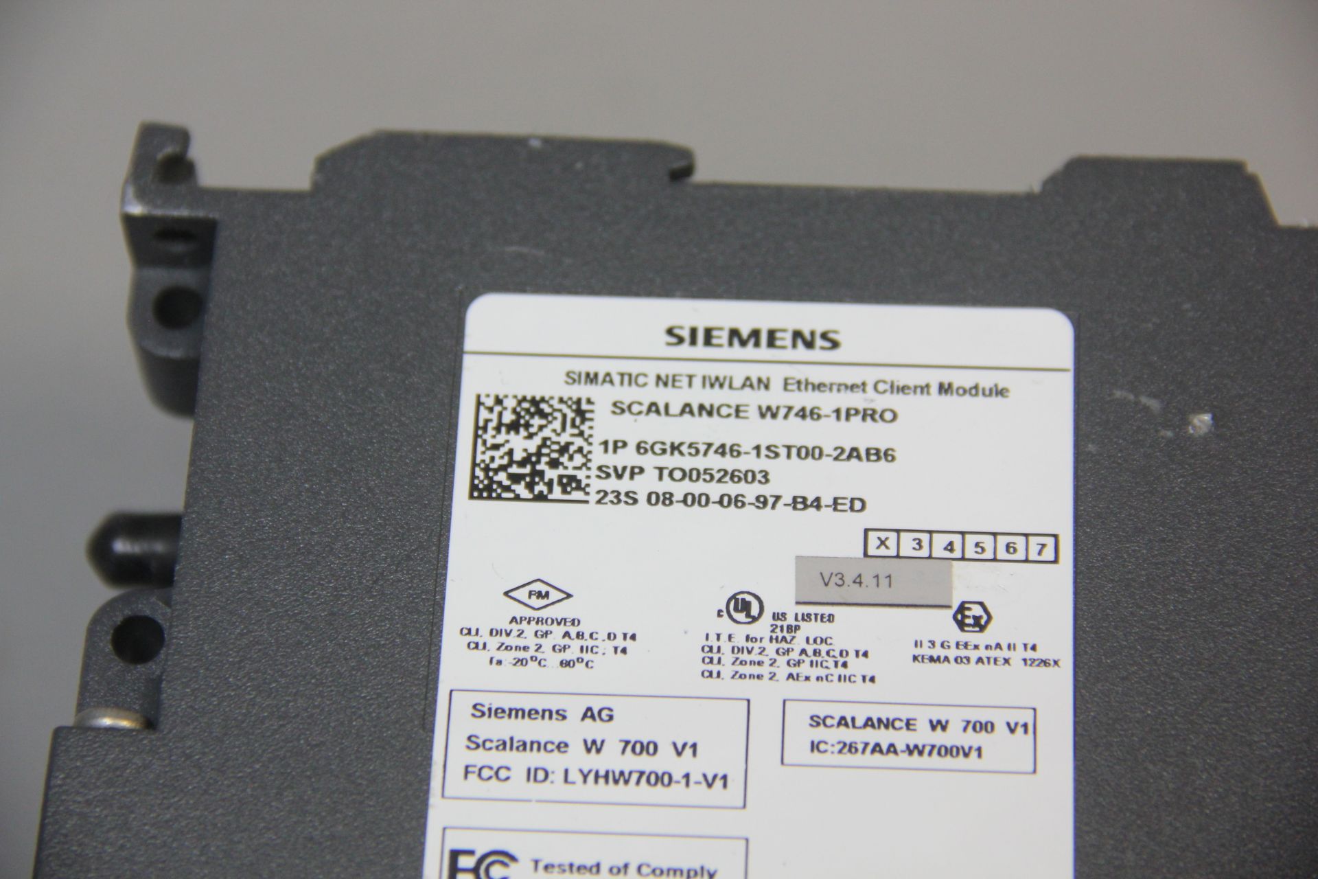 SIEMENS SIAMTIC NET IWLAN ETHERNET CLIENT MODULE - Image 6 of 8