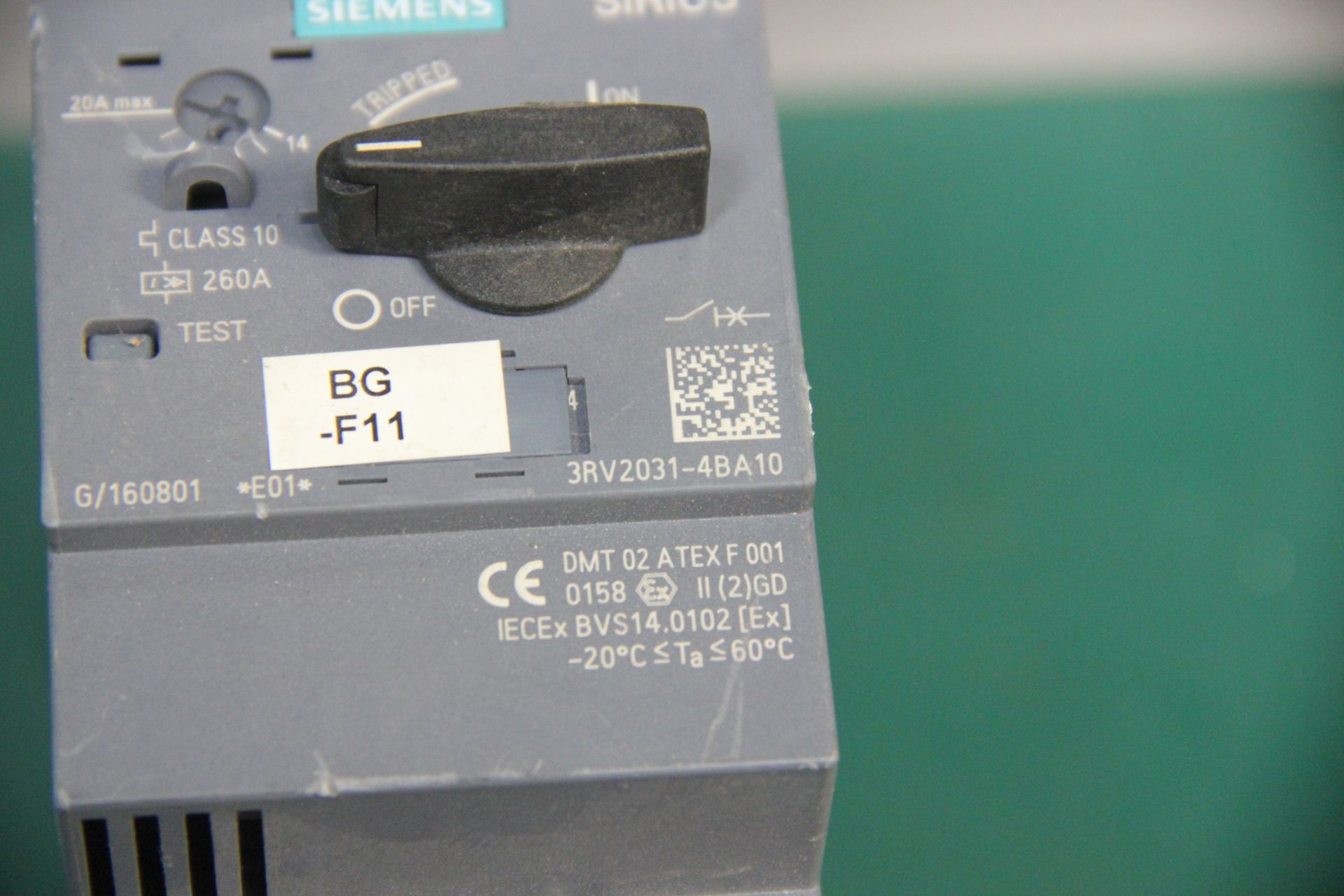 SIEMENS SIRIUS CIRCUIT BREAKER/MOTOR PROTECTOR - Image 2 of 3