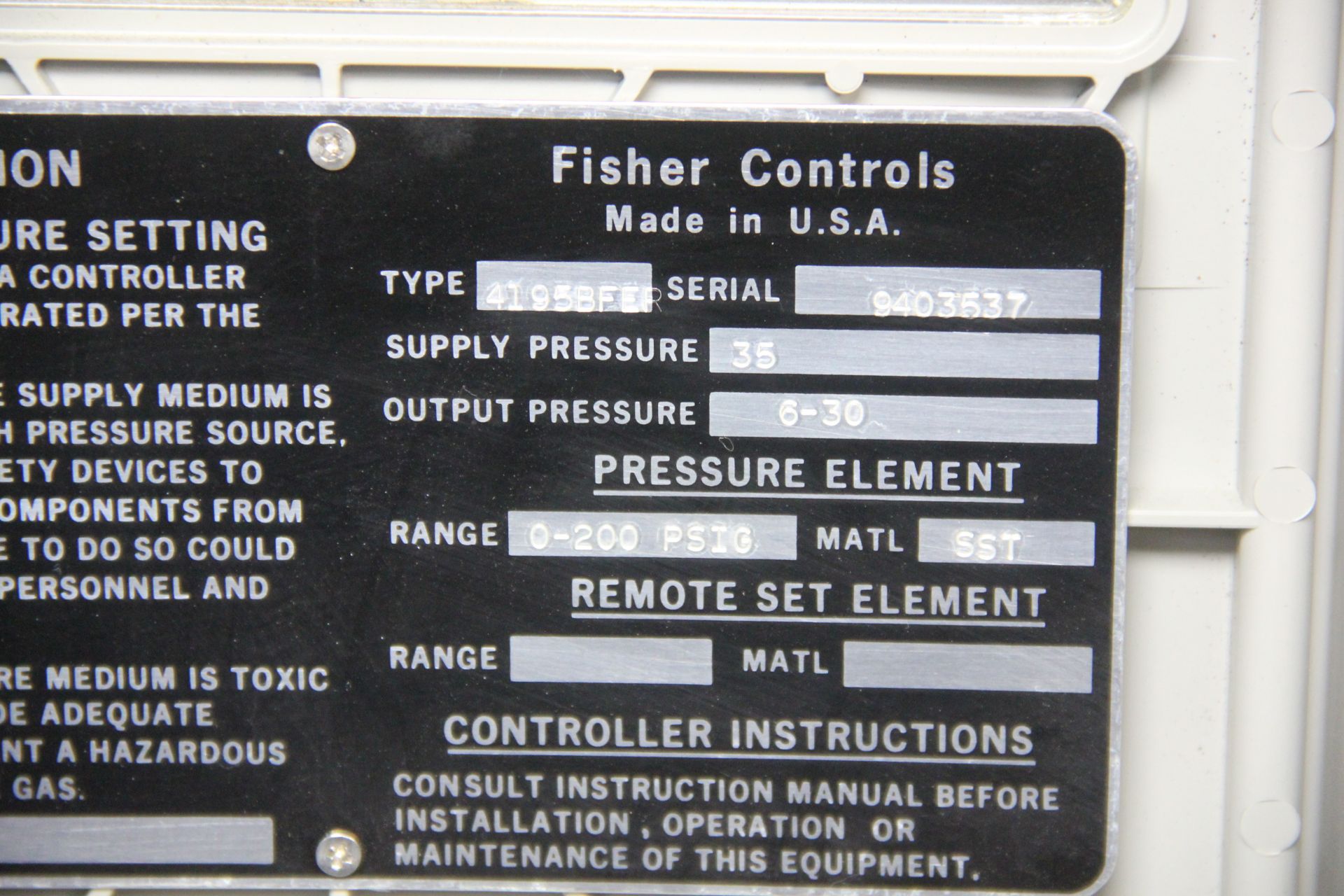 FISHER WIZARD CONTROLLER - Image 3 of 4