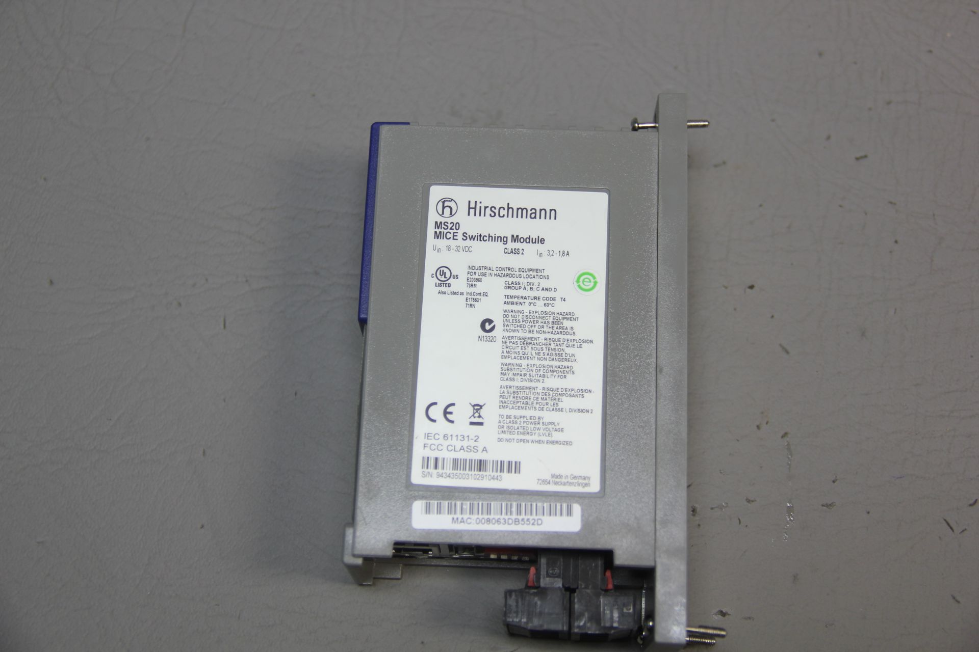 HIRSCHMANN MICE SWITCHING MODULE - Image 3 of 5