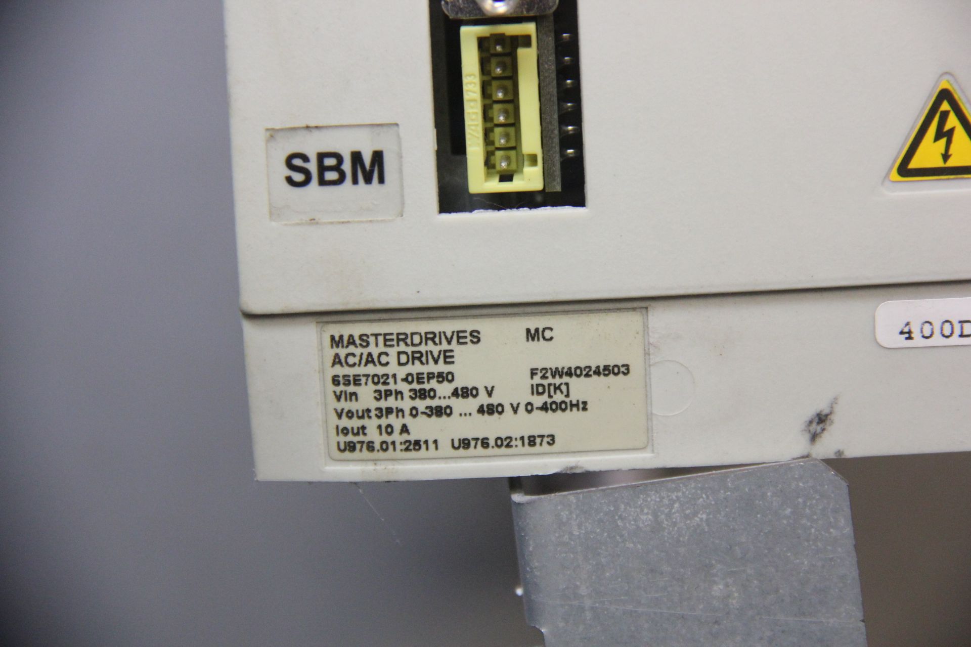 SIEMENS SIMOVERT MASTERDRIVE MOTION CONTROL CONVERTER - Image 6 of 7