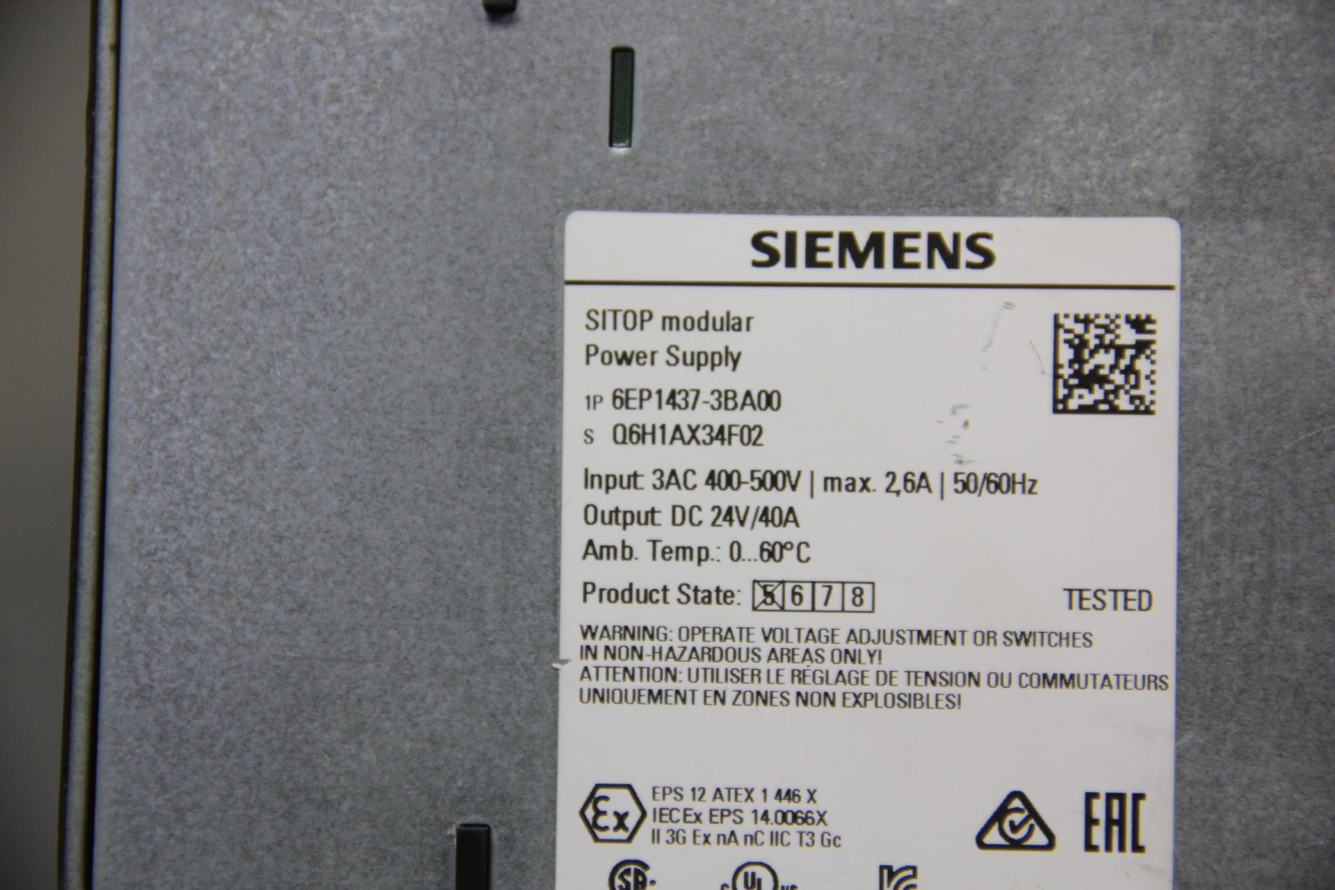 SIEMENS SITOP MODULAR POWER SUPPLY - Image 4 of 4