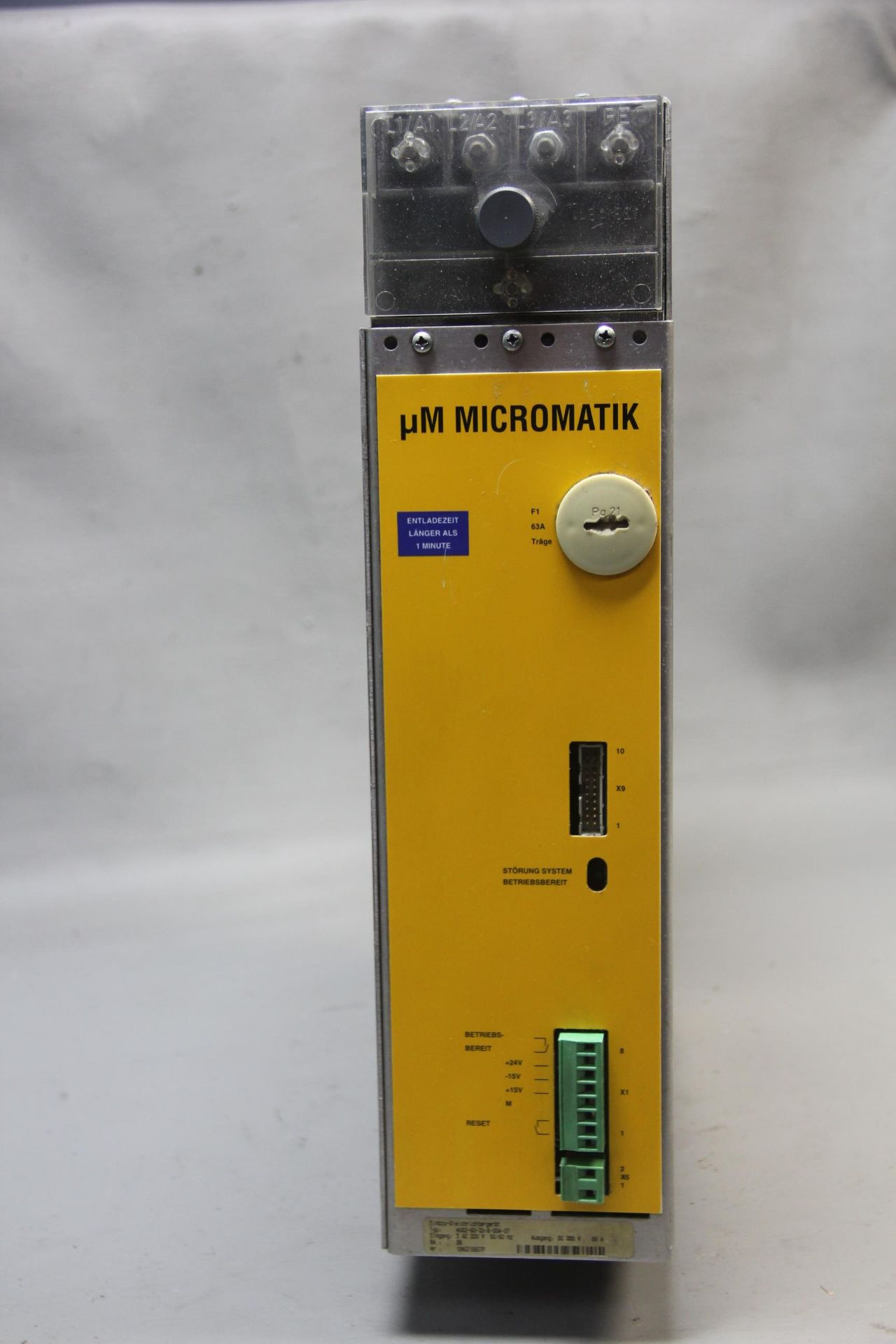 BAUMULLER MICROMATIK SERVO POWER SUPPLY - Image 6 of 8