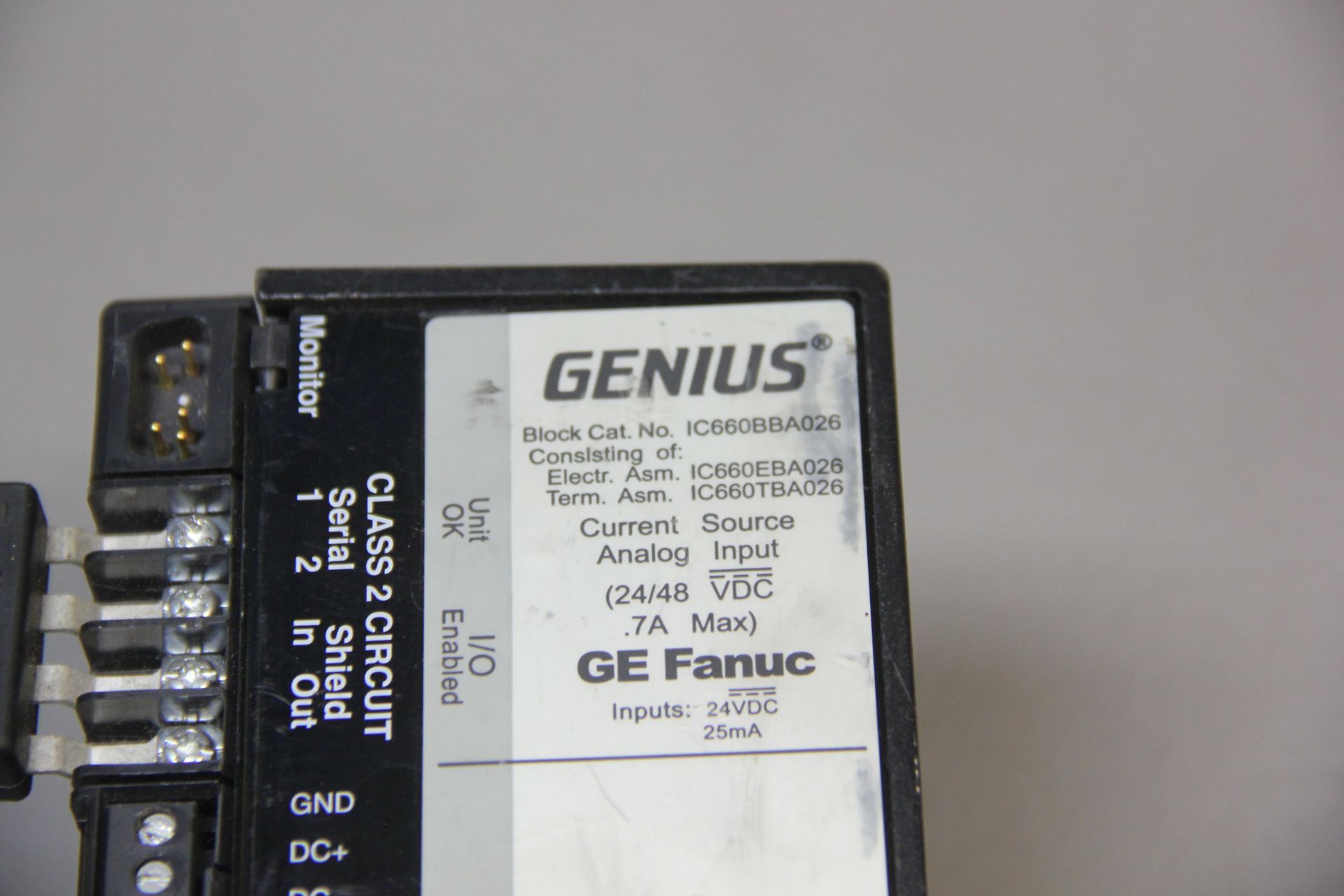 GE FANUC GENIUS BLOCK MODULE - Image 2 of 5