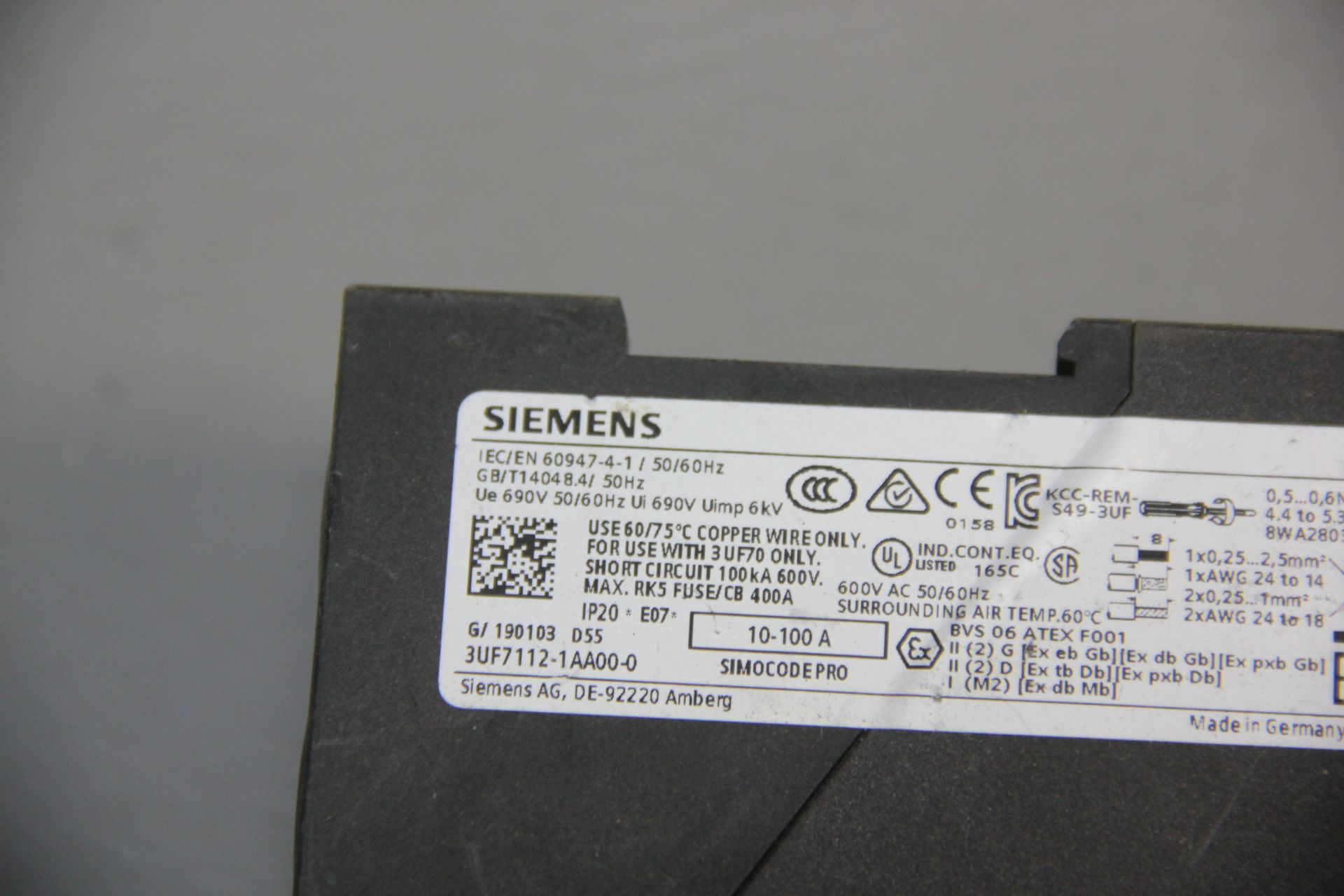 SIEMENS CURRENT/VOLTAGE MEASURING MODULE - Image 2 of 2