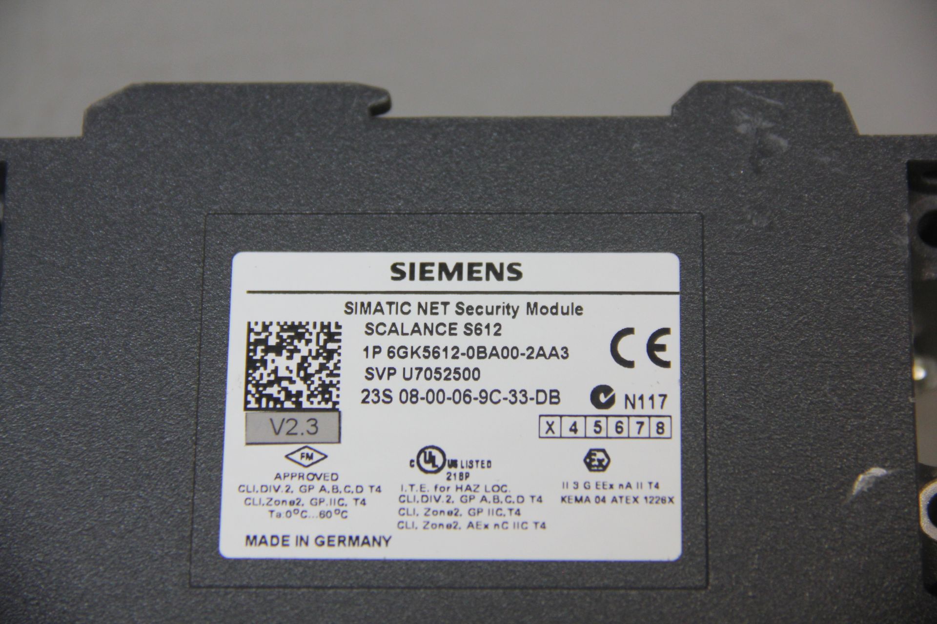 SIEMENS SCALANCE S612 SIMATIC NET SECURITY MODULE - Image 3 of 3