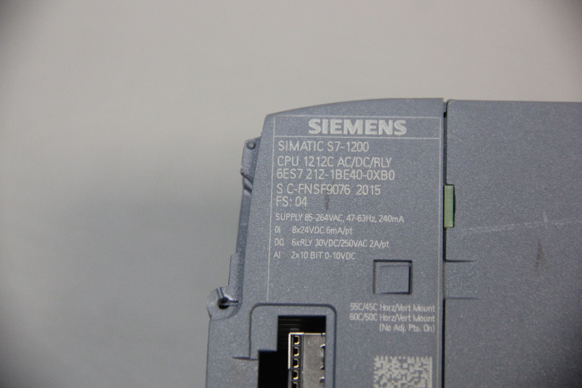 SIEMENS SIMATIC S7-1200 PLC CPU MODULE - Image 4 of 4