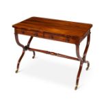A Regency mahogany side table