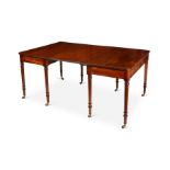 A late George III mahogany dining table