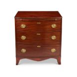 A Regency style mahogany bowfront chest
