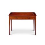 A late Regency mahogany dressing table