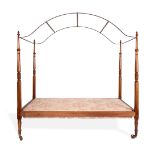 A Regency mahogany single tester bed
