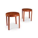 A pair of 1950's Danish teak occasional stacking tables by Møbelfabrikken Toften