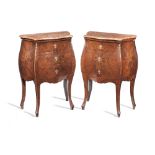 A pair of 19th century Italian kingwood and gilt bronze mounted commodes