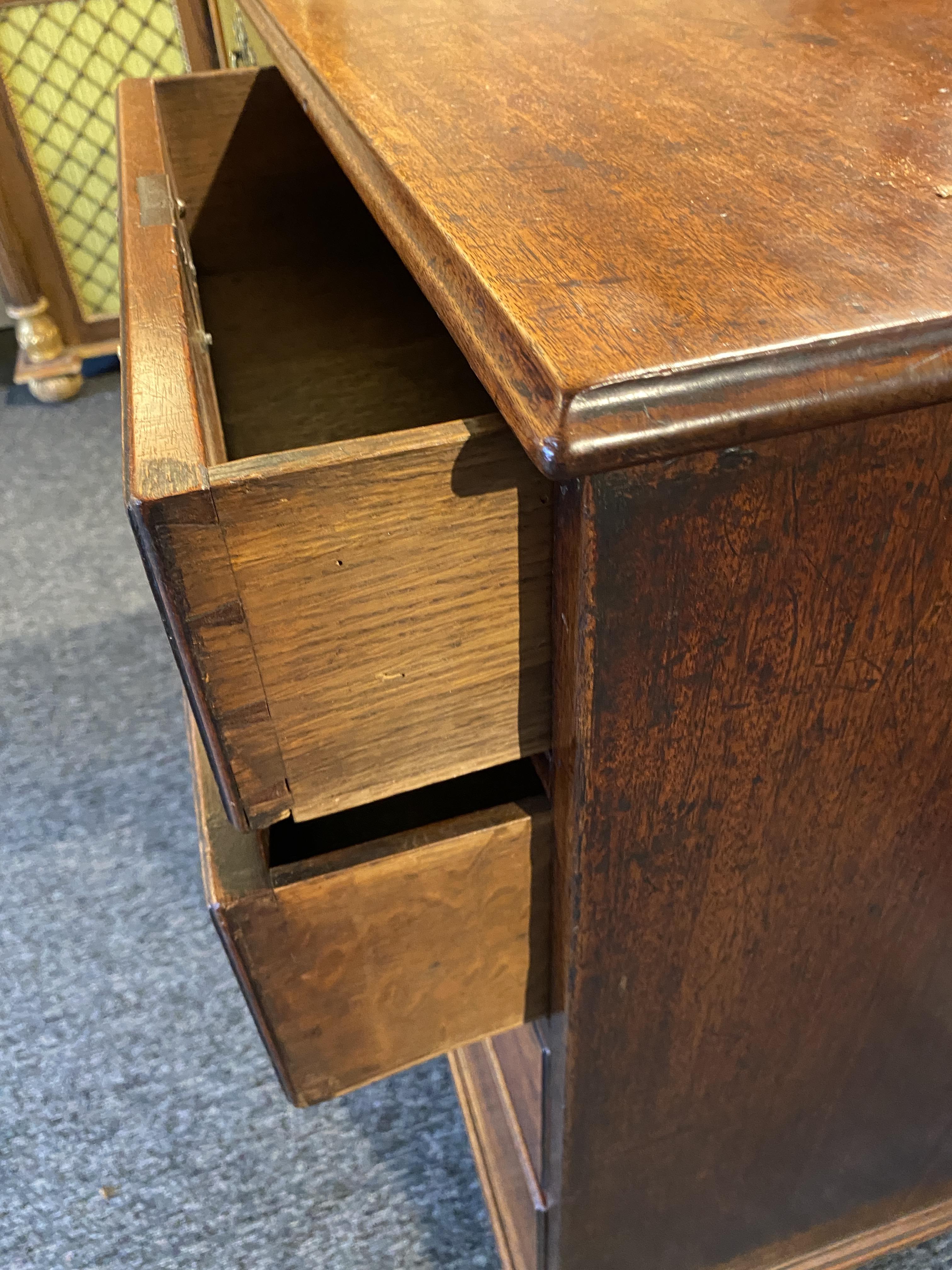 A George III walnut chest - Image 9 of 9