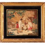 An early 19th century English silk embroidered picture
