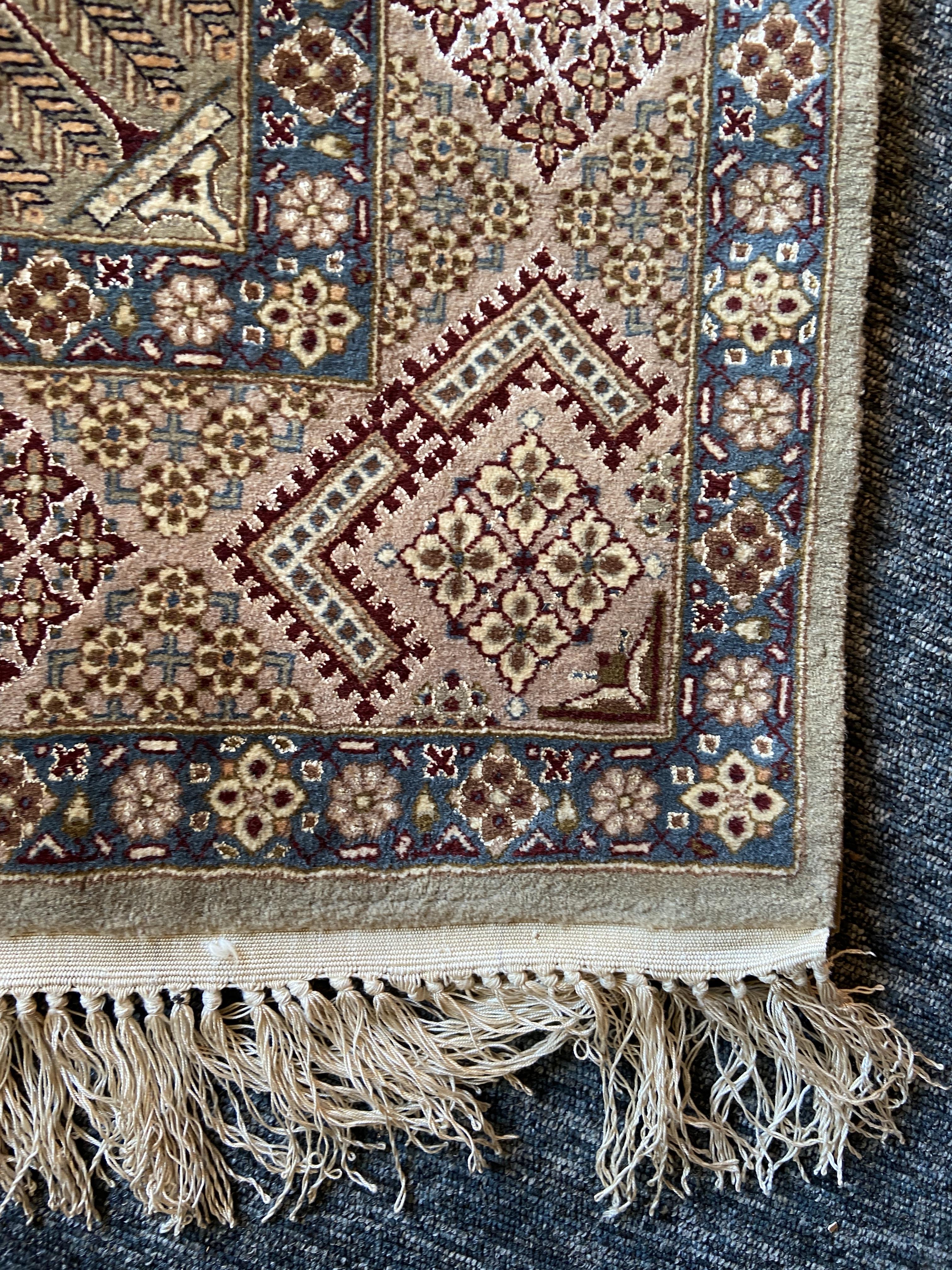 A part silk Isfahan rug, Central Persia, mid 20th century - Image 3 of 9