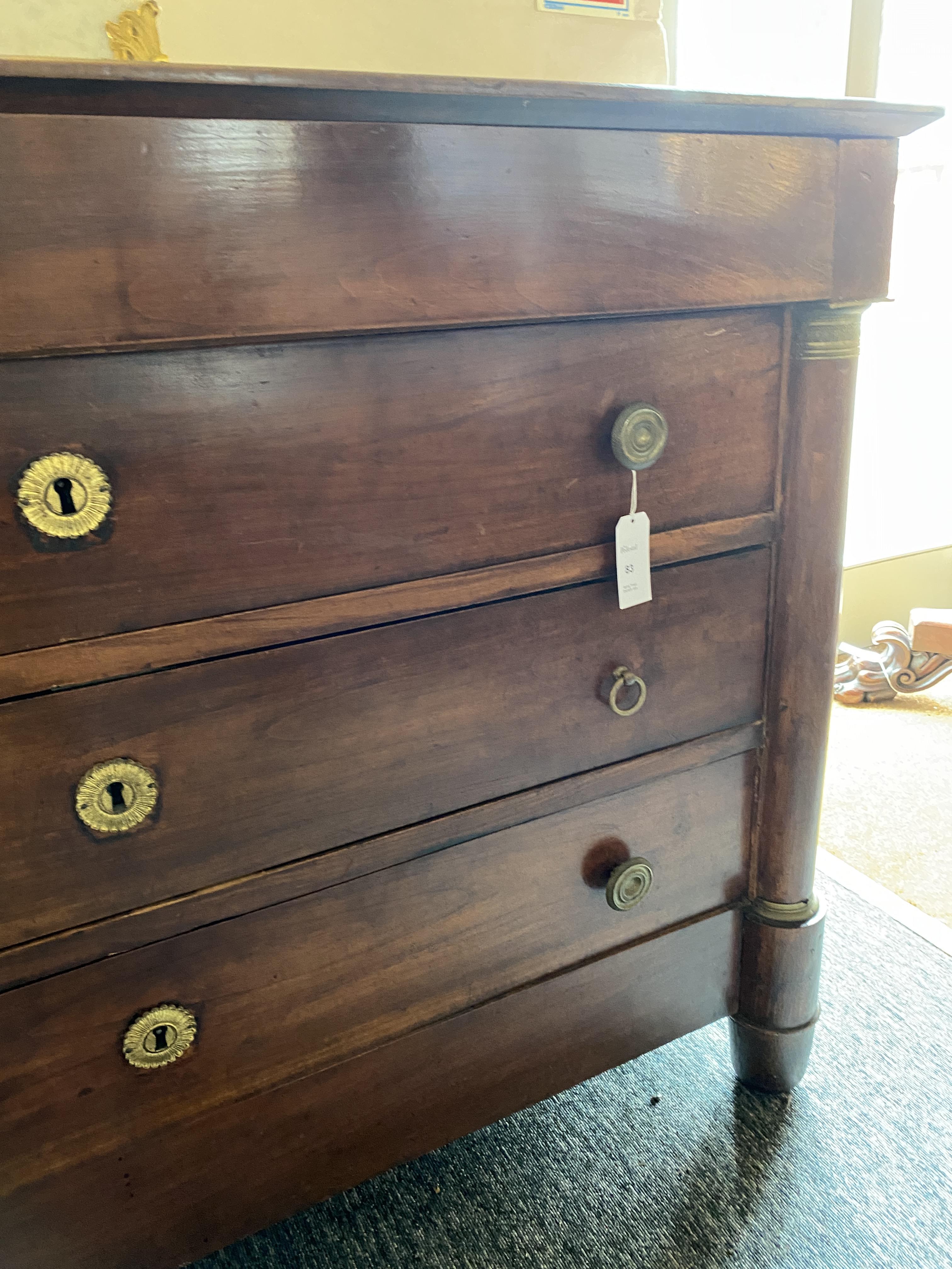 A mid 19th century French Charles X mahogany commode - Image 11 of 11