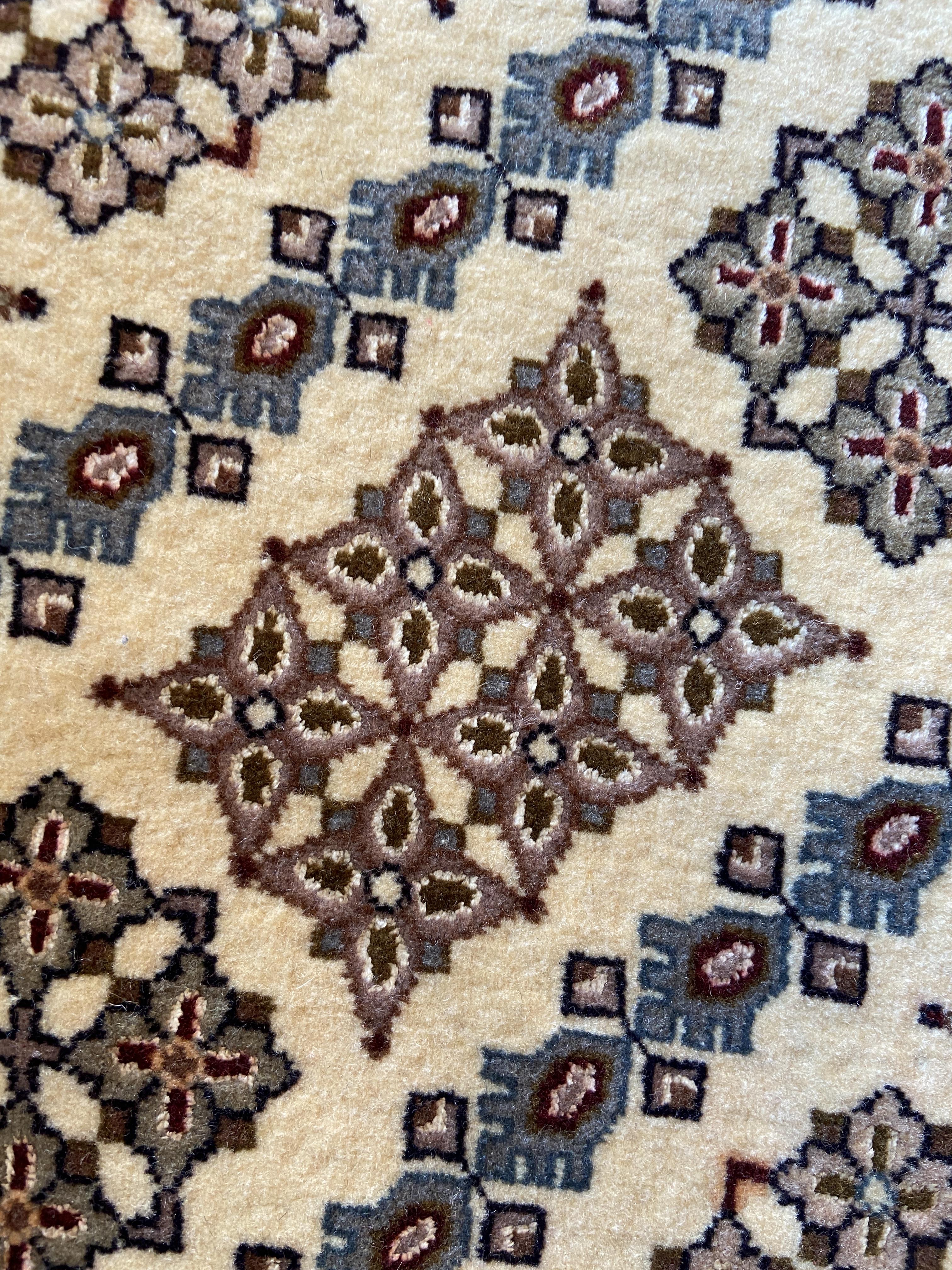 A part silk Isfahan rug, Central Persia, mid 20th century - Image 6 of 9